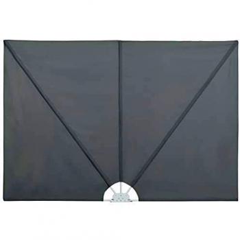 vidaXL Toldo de Terraza Lateral Plegable 300x150 cm Gris Patio Jardín Balcón