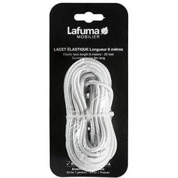 Lafuma Cuerdas eslásticas para hamaca Siesta L, 8 metros, Blanco, LFM2405-0020
