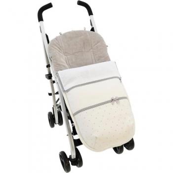 Saco silla o funda de paseo universal Rosy Fuentes - Características: diseño universal, acolchado para mayor comodidad, material resistente al agua, fácil de colocar y quitar, lavable a máquina, adecuado para sillas de paseo estándar