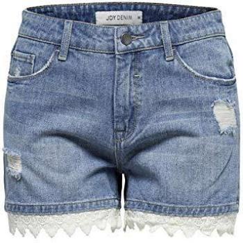 JACQUELINE de YONG DIUM Blue Denim Abbigliamento Donna Shorts 15172584