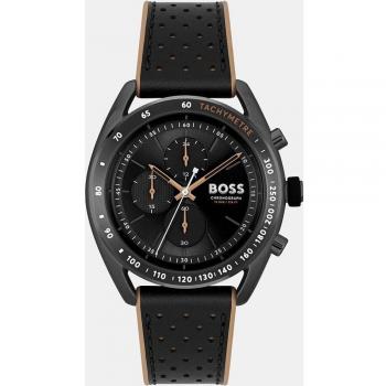Hugo Boss Centre Court Men's Black Leather Strap Watch 1514022