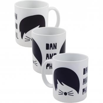 Dan y Phil inspirado en diseño de gatos 11oz taza