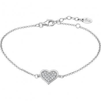 Pulsera Lotus Silver Moments LP3125-2/1 de Plata con Circonita y Motivo Corazón para Mujer