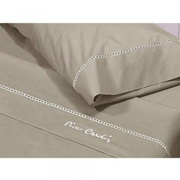 Pierre Cardin - Juego de sábanas Arcadia 100% Algodón - Cama 160 - Color Tierra