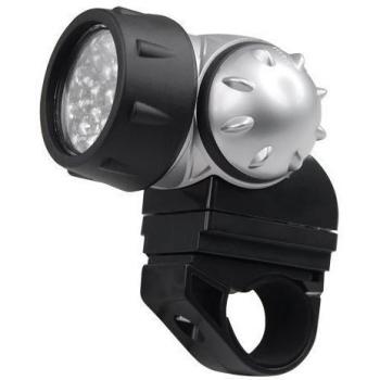 Accessotech-Impermeable brillante 21LED Mini Luz Delantera y Trasera para Bicicleta Amplio Mountain de haz