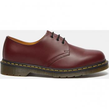 Dr. Martens 1461 Cherry Red Smooth Leather Oxford Shoes for Men - Size 42