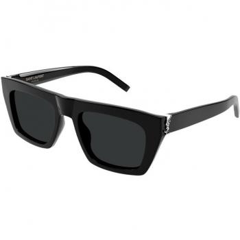 Saint Laurent Black/Grey Sunglasses SL M131, unisex, Size: 52 MM