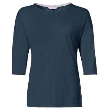 Vaude Neyland Women's 3/4 Sleeve Functional T-Shirt - Dark Sea, Size 34