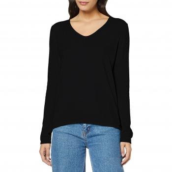 Tom Tailor Basic V-Neck suéter, Negro