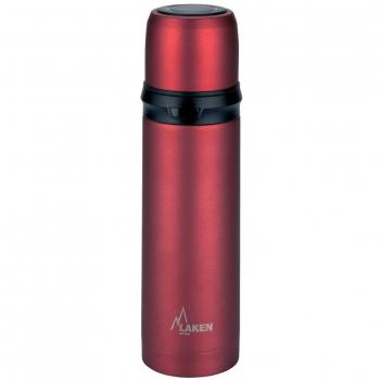 Laken Termo 0,75L Rojo de Acero Inoxidable con Tapón-Vaso