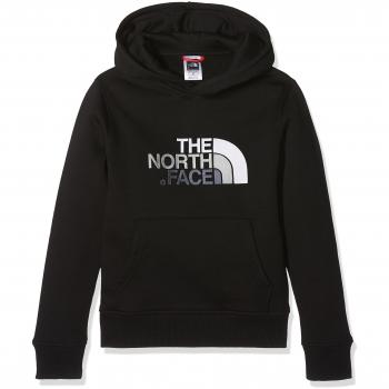 The North Face Y Po HD Sudadera Juvenil Drew Peak, Niño, Negro/Gris Medium, M