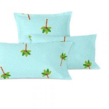 Funda de Almohada Multicolor Hippo Mr Fox 80 x 80 cm 100% Algodón Calidad 150
