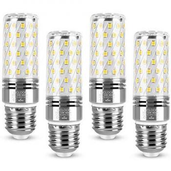 Vicloon Maíz Bombilla LED E27, E27 LED Maiz 12W Equivalente a Bombilla Halógena de 100W, Blanco Frío 6000K, 1400LM, Haz de Ángulo 360°, Bombilla LED E27 Luz Frío, 230V, No Regulable, Paquete de 4
