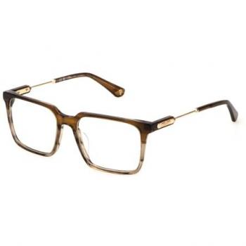 Police Vpln28 Unisex Stylish Brown Sunglasses, 53 MM
