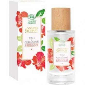 Colonia Bio Hibiscus Nature & Senteurs 50ml - Fragancia floral, formulación orgánica, sin parabenos ni sulfatos, adecuada para todo tipo de piel