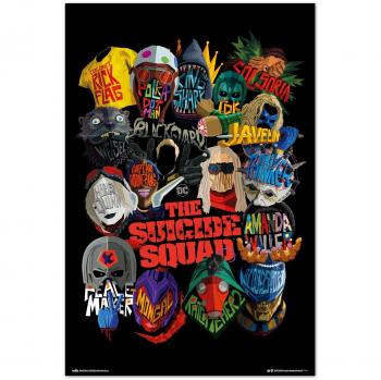 Póster DC Comics Escuadrón Suicida Iconos Gráficos 91.5 x 61 cm