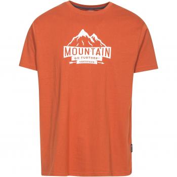 Trespass Hombres de Visera Camiseta con impresión en el Pecho – Bicicleta/Adultos para Exteriores/Fun/Deportes/Ocio, Hombre, Color Burnt Orange, tamaño XS