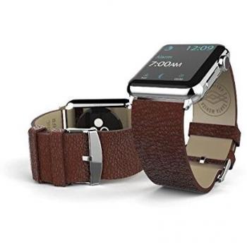X-Doria Lux  - Correa para Apple Watch de 42 mm, color marrón