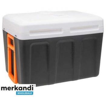 Nevera portátil Adler AD 8090, 40 L, 12 V, con ruedas, gris y blanco
