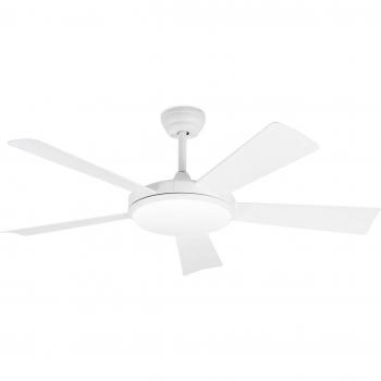 FARO BARCELONA Ventilador de techo Saona Blanco 33 cm con lámpara LED CCT DC