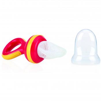 Nuby - Nibbler - Alimentador antiahogo con Redecilla, color Rojo