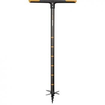 Fiskars Taladro manual, Agujeros de hasta 15 cm de Ø, Negro/Naranja, QuikDrill, Talla: M, 1000638