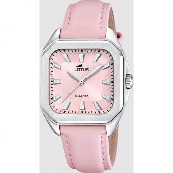 Reloj Lotus 18968/3 Rosa Mujer - Reloj de mujer Square Series, correa de piel color rosa