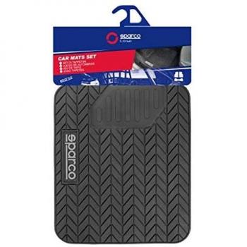 Alfombrillas de Auto Sparco SPF501BK de PVC Negro (Juego de 4)