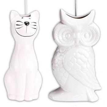 Humidificador, Evaporador para Radiador de porcelana COMO búho o gato - Gato