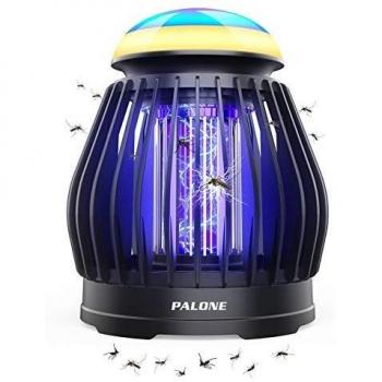 Lámpara Antimosquitos Eléctrico, PALONE LED Mosquito Lámpara Trampa, USB Recargable 2 en 1 ata mosquitos eléctrico, para Hogar, Cámping
