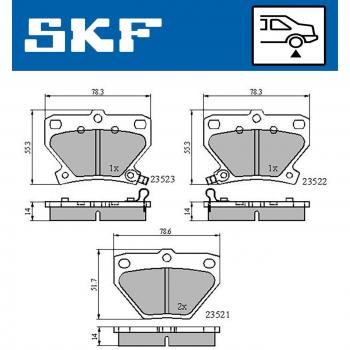 Pastillas de freno SKF VKBP 90559 A
