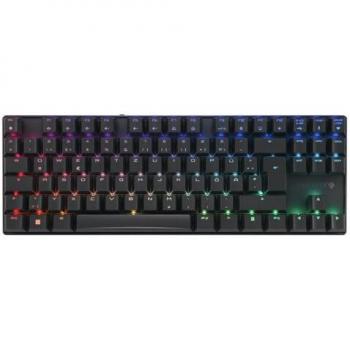 Teclado Mecánico Inalámbrico CHERRY MX 8.2 TKL, RGB, Switches MX Brown, Distribución Alemana (QWERTZ), Negro