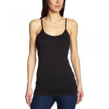 Vero Moda - Camiseta regular fit con cuello redondo de manga larga para mujer, talla 40, color negro