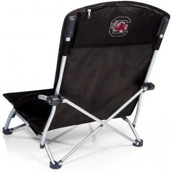 NCAA South Carolina Fighting Gamecocks Tranquility Portable Folding Beach Chair, Black