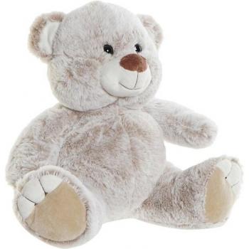 Peluche de Oso Beige con Detalles Multicolores y Medidas 29x24x29 cm