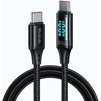 Cable USB-C a USB-C McDodo 1.2m 100W con pantalla digital PRO