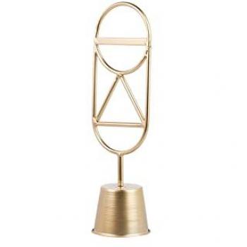 Figura Decorativa de Metal Elegante 13x10x41 cm