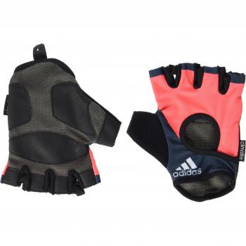 adidas Half Finger Ladies Fitness Gloves, Size- M, Color- Orange/Black