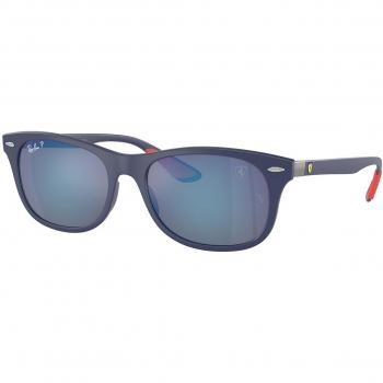 Ray-Ban RB4607M Polarized Sunglasses F604H0 Unisex Blue 55 Size Squadrata
