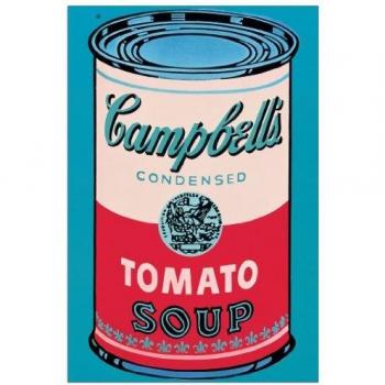 Panel Decorativo Pop Art Warhol - Lata de Sopa Campbell 1965, Listo para Colgar, 60x90 cm