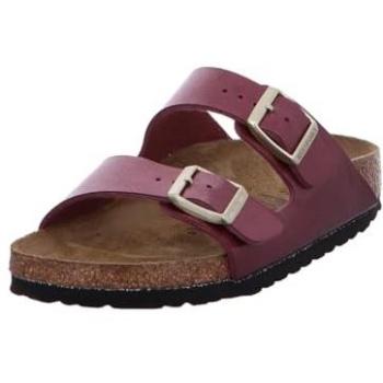 Birkenstock Arizona Birko-For Sandals - Women's Burgundy Comfort Footwear
