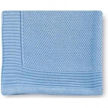 Pirulos 28013320 - Toquilla tricot texturas, 110 x 140 cm, color azul