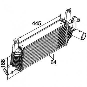 Intercooler NRF 30527 - Intercooler de alta eficiencia, diseñado para optimizar el rendimiento del motor, fabricado con materiales de calidad, compatible con múltiples modelos de vehículos, fácil instalación y refrigeración eficiente
