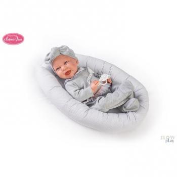 Muñecas Antonio Juan - Recién Nacida Carla con Cuna-Nido