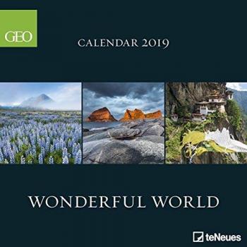Calendario de Pared 2019 Geo Maravilloso Mundo 30x30