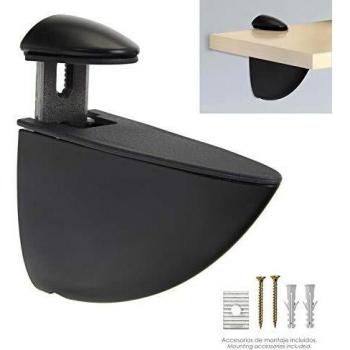 25010066 Soporte Pelicano Regulable Para Estante 1 20 mm. Cromo Mate