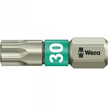Inserto Torx T30 de Acero Inoxidable 25mm SB Wera 05073625001