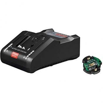 Bosch Professional GAL 18V-160 C + GCY 30-4 Cargador rápido para batería de litio + conexión, módulo Connectivity, 18 V, Negro, Size