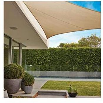 COLAROO Toldo Vela Sombreo Impermeable Cuadrado 5M BEIGE