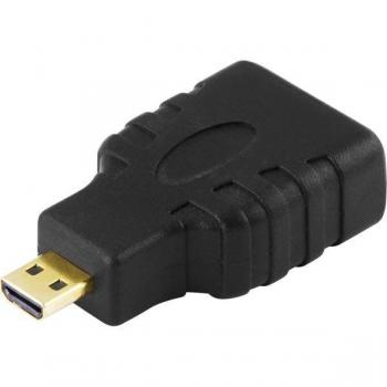 DELTACO High Speed Micro HDMI to HDMI Adapter with Ethernet